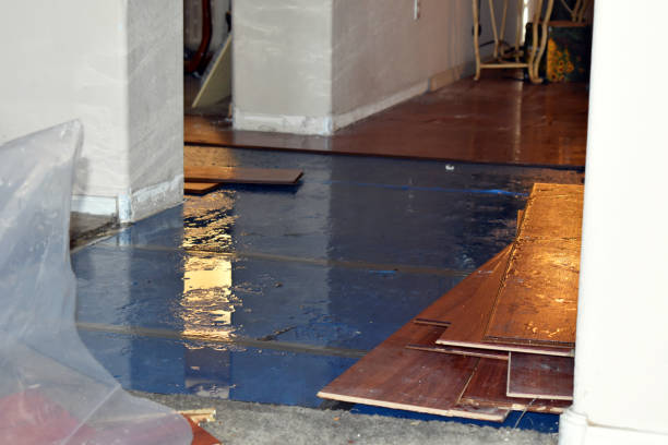 Professional Sewage Cleanup technician working in Secaucus, NJ